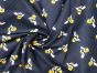 Craft Collection Cotton Print, Bumble Bee, Navy