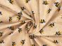 Craft Collection Cotton Print, Bumble Bee, Beige