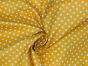 Craft Collection Cotton Print, Small Spot, Mustard