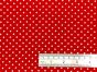 Craft Collection Cotton Print, Small Spot, Red