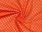 Craft Collection Cotton Print, Small Spot, Orange