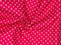 Craft Collection Cotton Print, Small Spot, Cerise