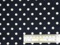 Craft Collection Cotton Print, Pea Spot, Navy