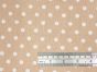 Craft Collection Cotton Print, Pea Spot, Beige