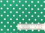 Craft Collection Cotton Print, Pea Spot, Emerald