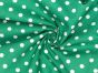 Craft Collection Cotton Print, Pea Spot, Emerald