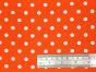 Craft Collection Cotton Print, Pea Spot, Orange