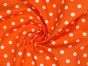 Craft Collection Cotton Print, Pea Spot, Orange