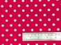 Craft Collection Cotton Print, Pea Spot, Cerise