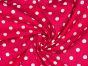 Craft Collection Cotton Print, Pea Spot, Cerise