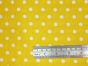 Craft Collection Cotton Print, Pea Spot, Yellow