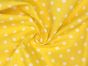 Craft Collection Cotton Print, Pea Spot, Yellow