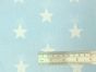 Craft Collection Cotton Print, Large Star, Light Blue