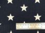 Craft Collection Cotton Print, Large Star, Navy