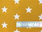 Craft Collection Cotton Print, Large Star, Mustard