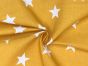 Craft Collection Cotton Print, Large Star, Mustard