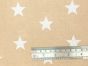 Craft Collection Cotton Print, Large Star, Beige