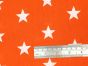 Craft Collection Cotton Print, Large Star, Orange