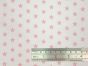 Craft Collection Cotton Print, Small Coloured Star, Candy Pink