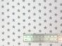 Craft Collection Cotton Print, Small Coloured Star, Dark Grey