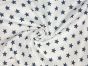 Craft Collection Cotton Print, Small Coloured Star, Navy