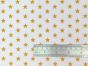 Craft Collection Cotton Print, Small Coloured Star, Mustard
