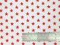 Craft Collection Cotton Print, Small Coloured Star, Red