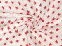 Craft Collection Cotton Print, Small Coloured Star, Red