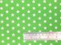 Craft Collection Cotton Print, Small White Star, Apple