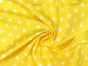 Craft Collection Cotton Print, Small White Star, Yellow