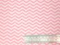 Craft Collection Cotton Print, Chevron, Candy Pink