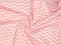 Craft Collection Cotton Print, Chevron, Candy Pink