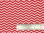 Craft Collection Cotton Print, Chevron, Red