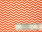 Craft Collection Cotton Print, Chevron, Orange