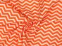 Craft Collection Cotton Print, Chevron, Orange