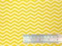 Craft Collection Cotton Print, Chevron, Yellow