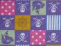 Pirates Patch Cotton Poplin Print, Purple