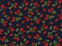 Strawberry Garden Cotton Poplin Print, Navy