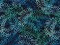 Tropical Fern Cotton Poplin Print, Blue and Green