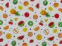 Tutti Fruiti Cotton Poplin Print, White