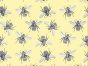 Worker Bees Digital Cotton Print, Yellow