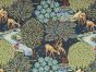 Cotton Rich Woven Tapestry, William Morris The Book, Blue