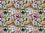 Cuddly Animal Crowd Cotton Print, Multicolour