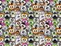 Cuddly Animal Crowd Cotton Print, Multicolour