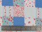 Dainty Patchwork Polycotton, Blue