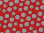 Daisy Smile Polycotton Print, Red