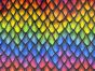 Digital Print Soft Huggle Fleece, Rainbow Dragon