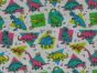 Dinosaur Shapes Cotton Print, Multi
