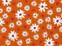 Dotty Daisies Polycotton Print, Orange