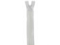Closed End Dress Zip, 9 Inch, White